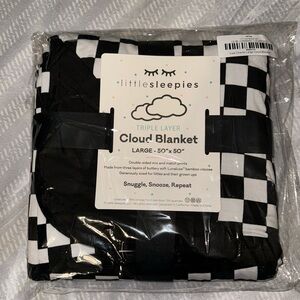 Little sleepies cool check blanket